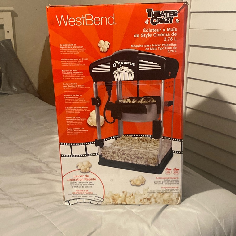 West Bend Stir Crazy Movie Theater Popcorn Popper